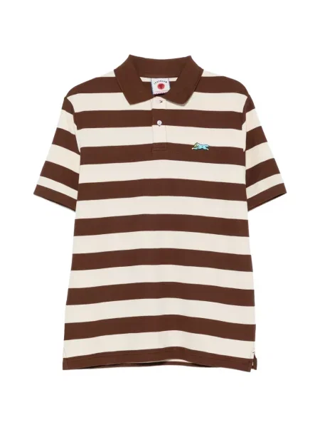 Tricou polo Icecream cu autograf maro