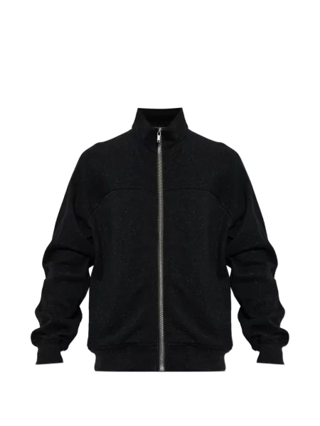 Pulover Rick Owens cu guler de stand-up negru