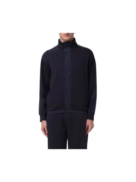 Kurtka Armani Exchange z kapturem niebieska