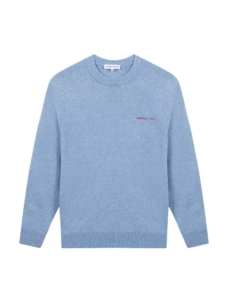 Sweter Maison Labiche wełniany niebieski