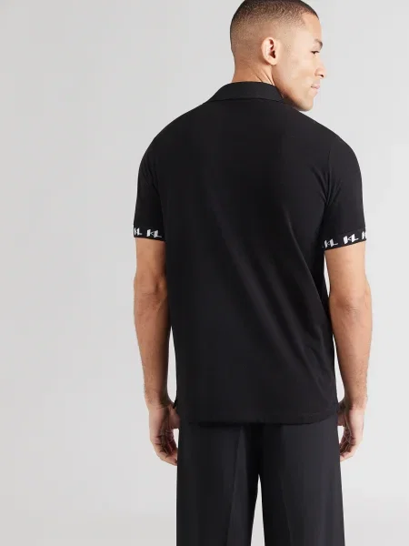 Tricou polo Karl Lagerfeld negru