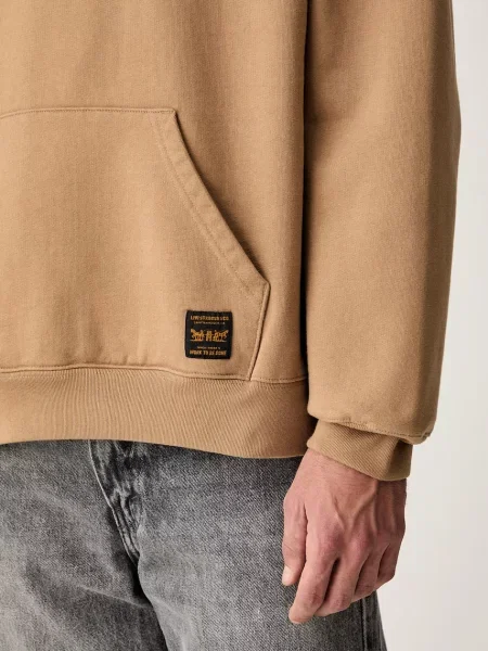 Суичър с качулка Levi's® с качулка кафяво