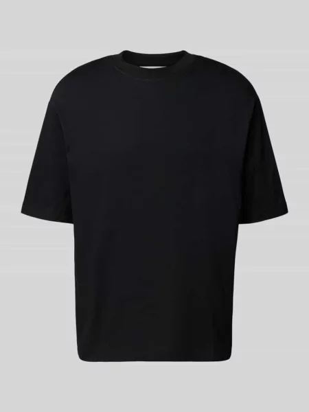 T-shirt o kroju regular fit z czystej bawełny model RELAXASPEN' Selected Homme czarna