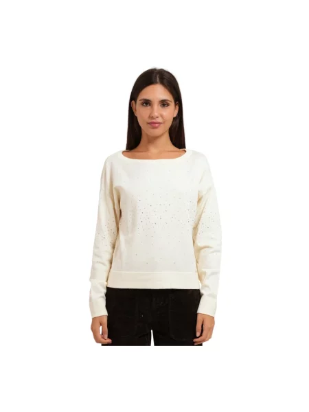 Bluza Gaudi z dżetami biała