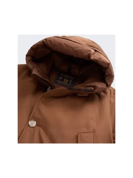 Parka Woolrich brązowa