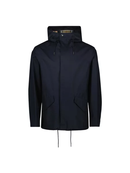 Krótka parka Burberry niebieska