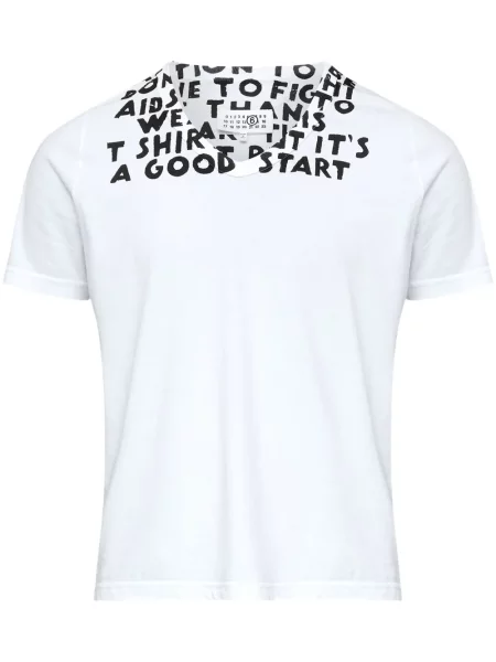 Tricou Mm6 Maison Margiela cu imagine alb