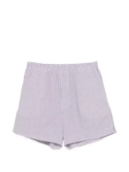 Kockás rövidnadrág A.p.c. fehér