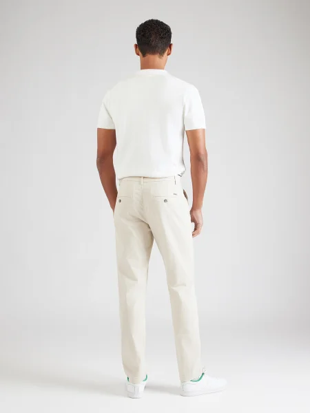 Bruun & Stengade Pantaloni eleganți Rino murdar alb
