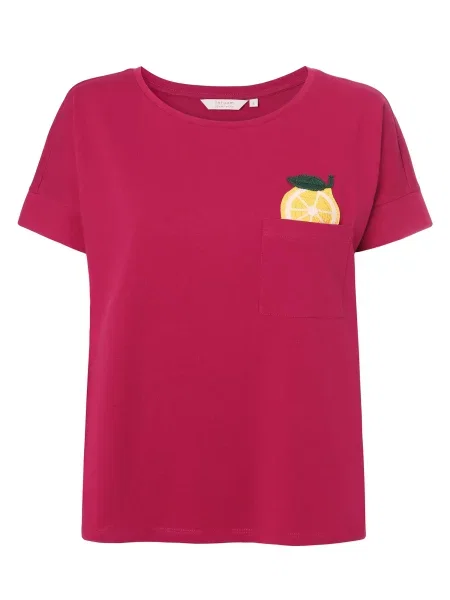 TATUUM Tricou Monki 1 galben / verde / roz zmeură alb