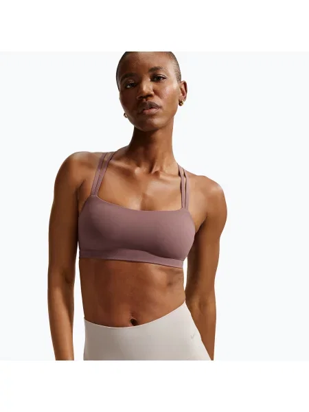 Спортен сутиен Nike Zenvy Strappy Light-Support tattoo/white бяло