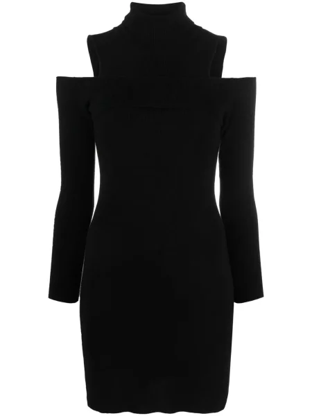 Rochie mini Costume National Contemporary tricotate de costum mini negru