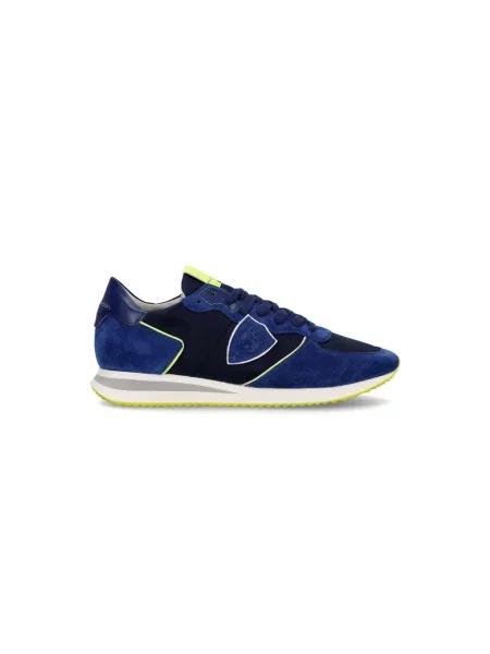 Buty do biegania Philippe Model zamszowe do biegania niebieskie
