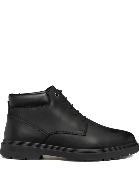 Botine Geox cu șireturi din dantelă negru