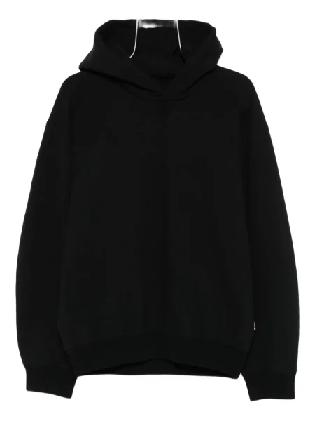 Hanorac cu glugă Jil Sander stretch negru