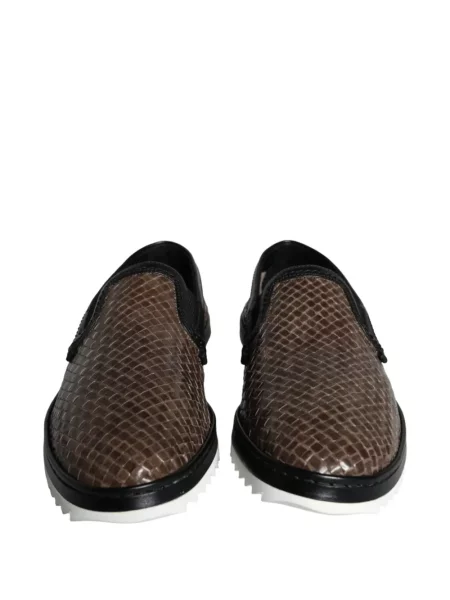 Sneakerși Dolce & Gabbana din piele maro