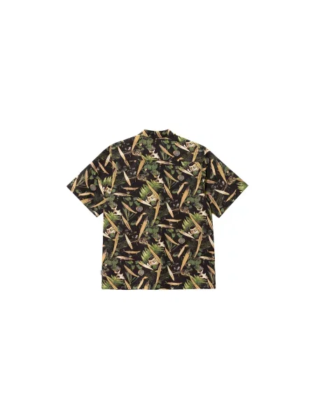 Carhartt WIP S/S Lumen Shirt Mężczyźni Koszula Carhartt WIP Wielobarwny Size: XL czarna