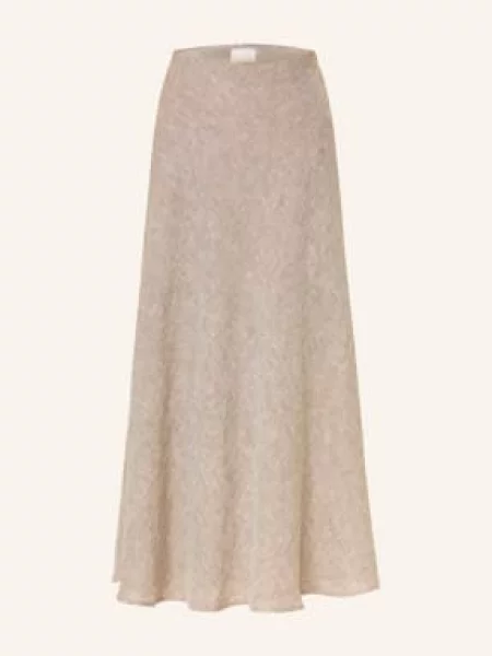 Hemisphere Plátěná Sukně černošedá