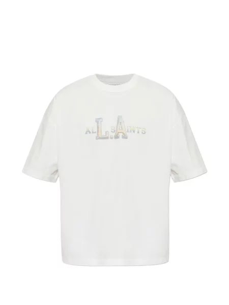 Tricou Allsaints cu imagine alb