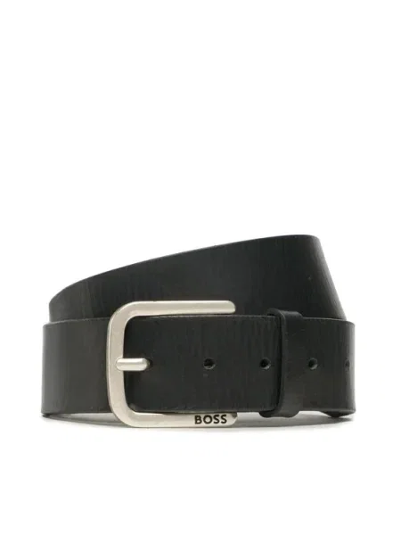 BOSS BLACK De piele curea Janni negru