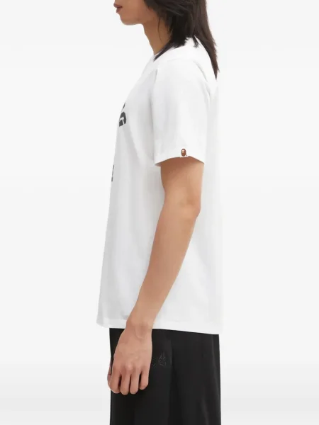 Tricou A Bathing Ape® cu imagine alb