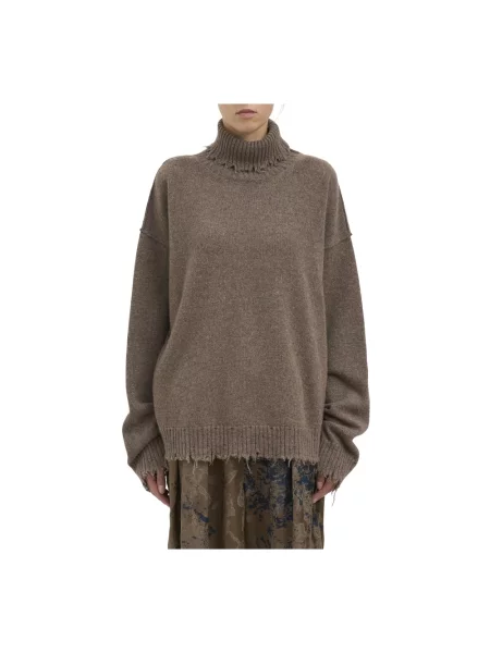 Sweter Uma Wang z kaszmiru brązowy