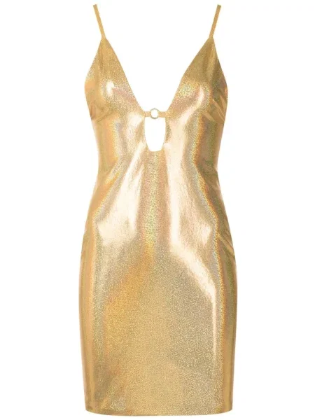 Mała mały sukienka mini Amir Slama garniturowa złota