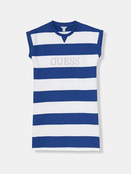 Guess haljina od pamuka plava