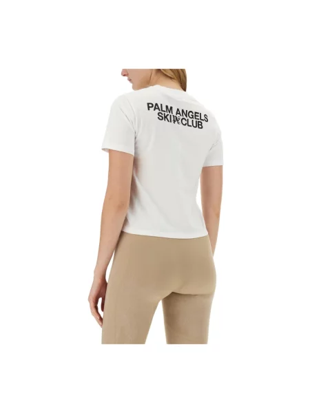 Koszulka Palm Angels z logo biała