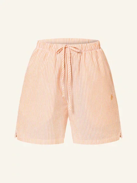 Tommy Hilfiger Szorty orange pomarańczowe