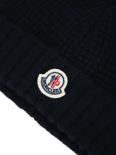 Czapka dziecięca Moncler Enfant czarna