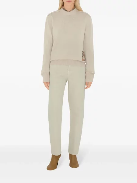 Gyapjú kockás szvetter Burberry