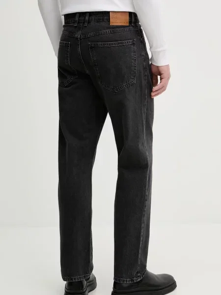 Blugi drepți Benetton negru