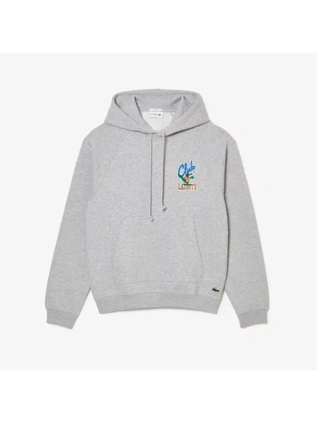 Lacoste Bluza Dresowa Iconic Print Loose Fit Jogger szara