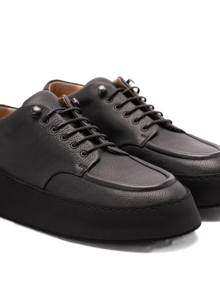 Pantofi derby Marsell din piele cu platformă negru