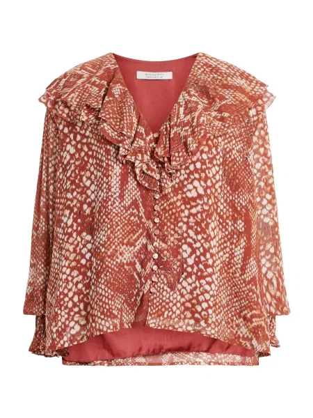 AllSaints Bluză PHOEBE WAIMEA roșu alb