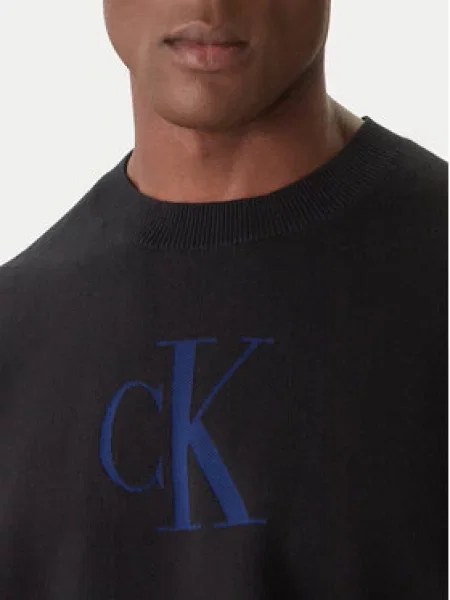 Calvin Klein Jeans Pulover črna