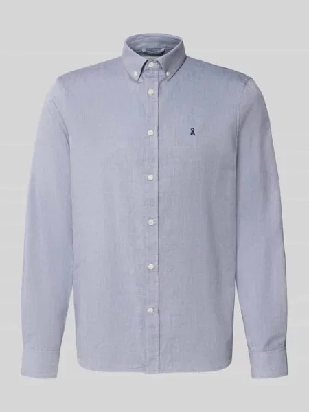 Koszula casualowa z czystej bawełny organicznej krój regular fit model QUAASA' Armedangels granatowa