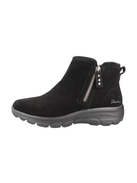 Botki Skechers zamszowe czarne