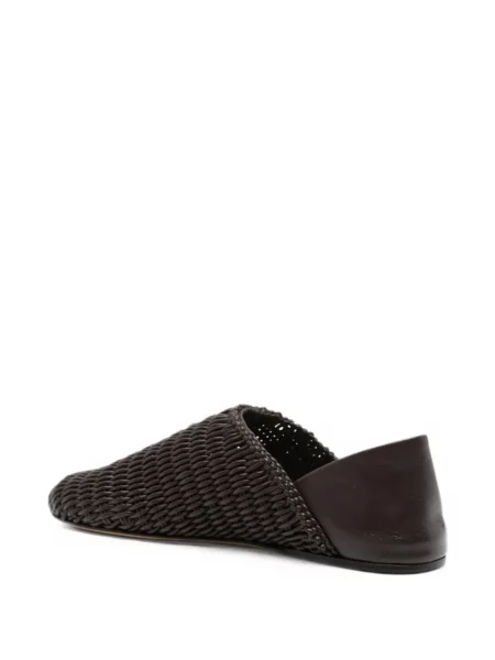 Papuci tip mules Jw Anderson din piele maro