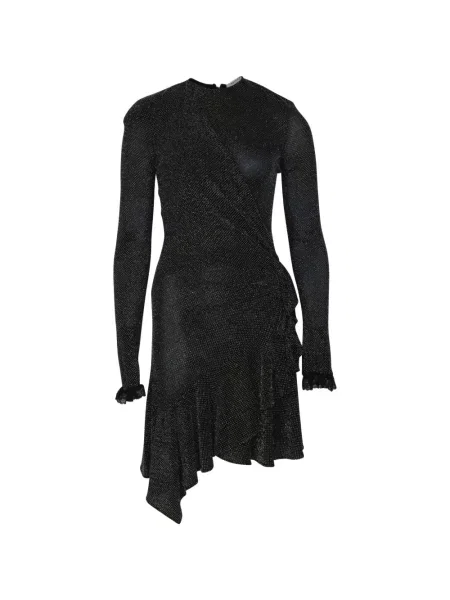 Rochie Philosophy Di Lorenzo Serafini cu volane asimetrică negru