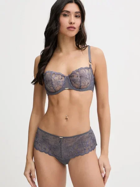 Brazílske nohavičky Chantelle FLEURS sivá