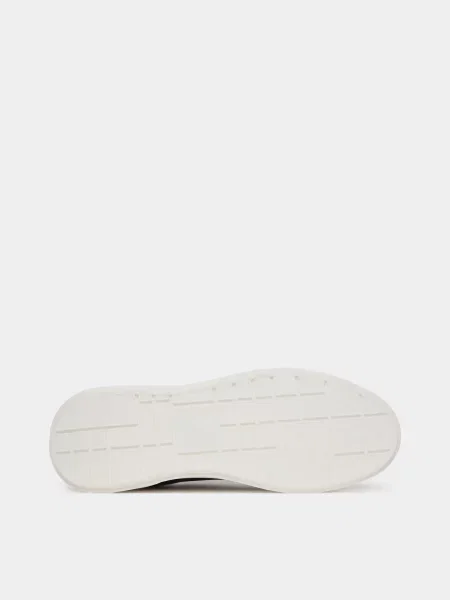 Шкіряні Кеди низькі Calvin Klein CHUNKY CUPSOLE LACE UP LTH PIN чорний