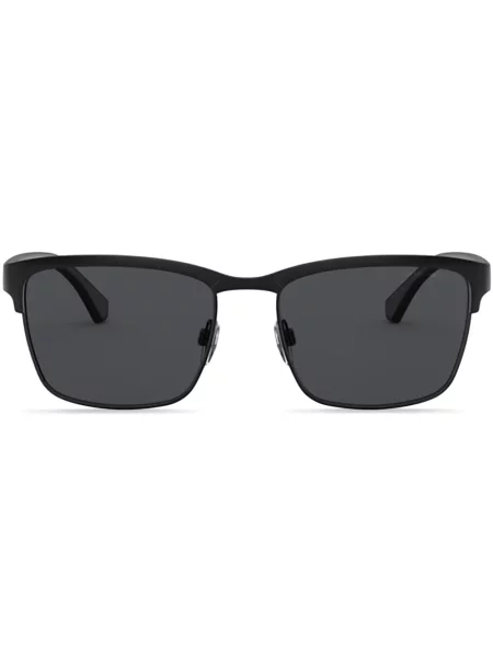 Ochelari de soare pătrați Emporio Armani negru