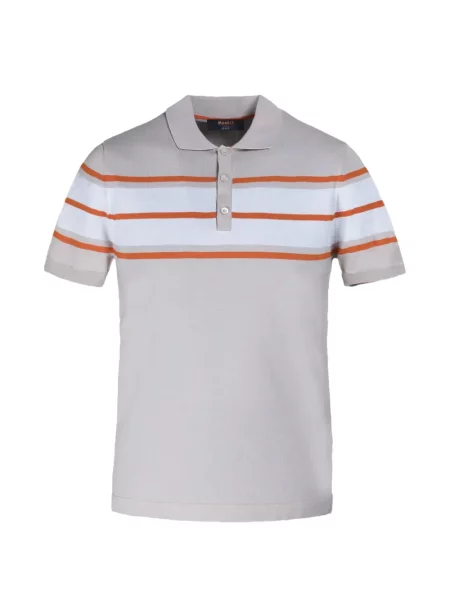 Tricou polo Moorer cu dungi