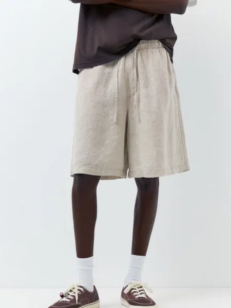 Pull&Bear Pantaloni kitt alb
