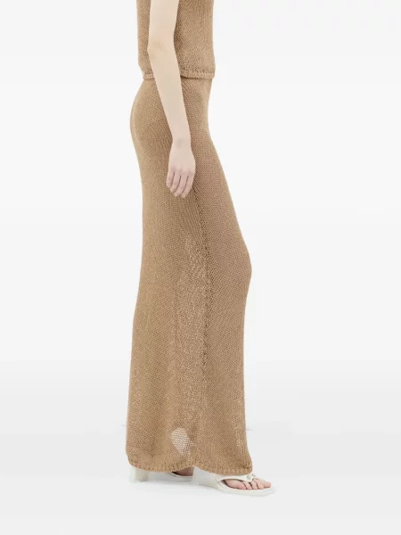 Maxi sukňa Aya Muse hnedá
