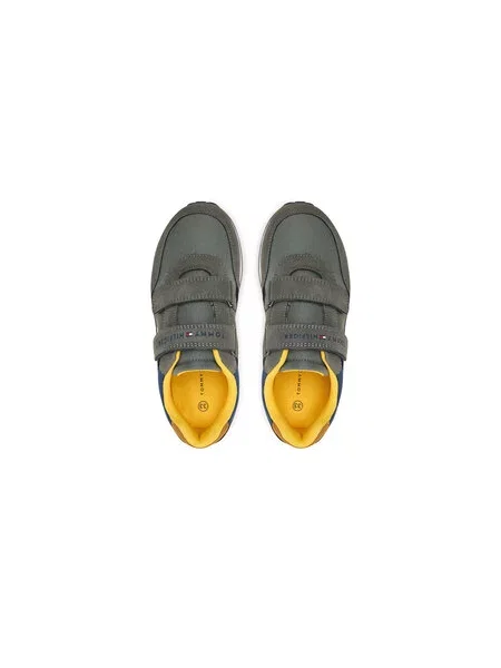 Sneakersy Tommy Hilfiger Low Cut Velcro Sneaker S zelená