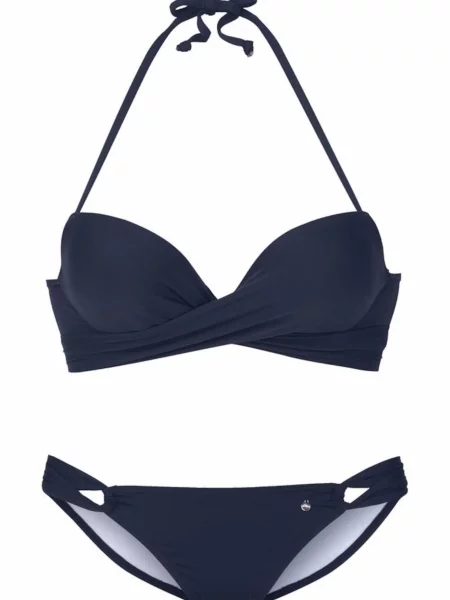 S.Oliver Costum de baie două piese bleumarin