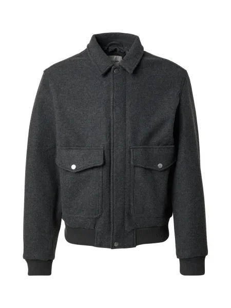 JACK & JONES Prehodna jakna JJSHANE pegasto črna